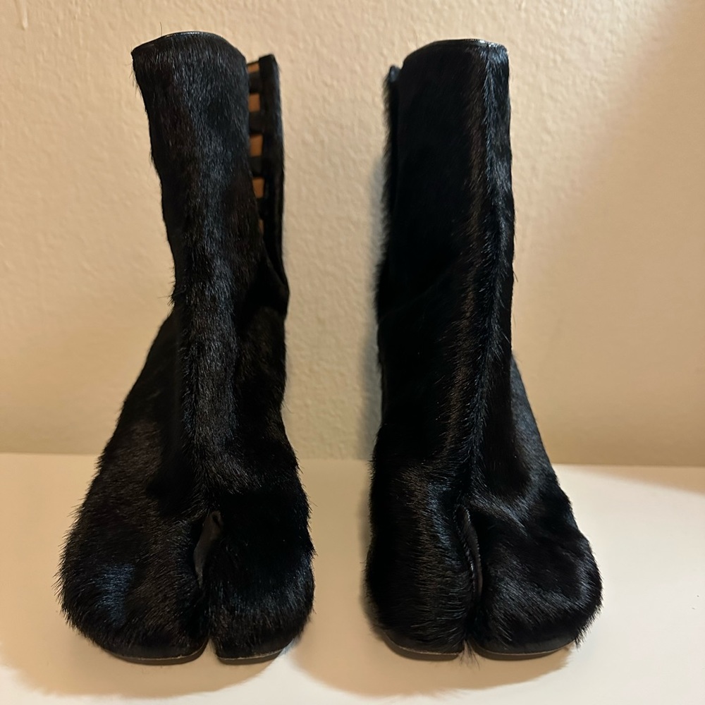 Maison Margiela Fur Tabi Boots Size 37